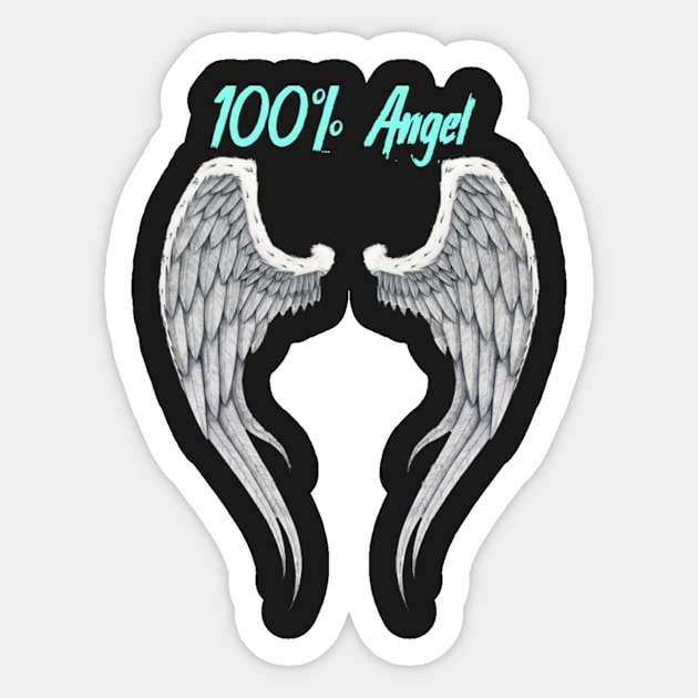 100% Angel Sticker by TylerR1992